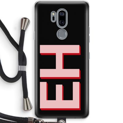 Monogram: LG G7 Thinq Transparant Hoesje met koord