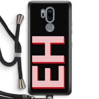 Monogram: LG G7 Thinq Transparant Hoesje met koord