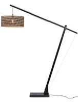 GOOD&MOJO Vloerlamp 'Java' Bamboe, 207cm, kleur Zwart/Naturel