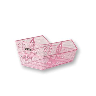Basil cento s fm - fietsmand - achterop - klein - inclusief bevestigingsmateriaal - roze