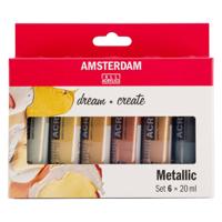Bruynzeel Amsterdam standard series acrylverf metallic set 20ml, 6dlg. Bruynzeel Amsterdam standard series acrylverf metallic set 20ml, 6dlg.