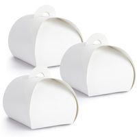 Cadeaudoosje Bonbon Wit - Bruiloft bedankje - 20x stuks - wit - 6 x 6 cm