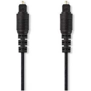 Optische Audiokabel | TosLink Male - TosLink Male | 1,0 m | Zwart