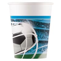Globos Papieren bekers fsc voetbal fans, 8st.