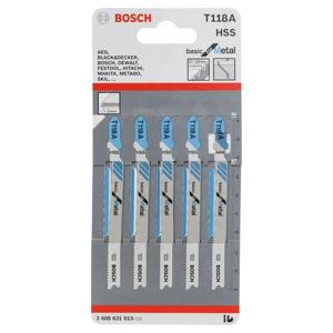 Bosch Professional T118A Decoupeerzaagbladen Basic for Metal VE=5 - 2608631013