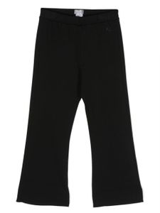 Il Gufo pantalon de jogging évasé à logo - Noir