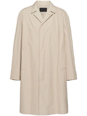 Prada manteau à simple boutonnage - Tons neutres