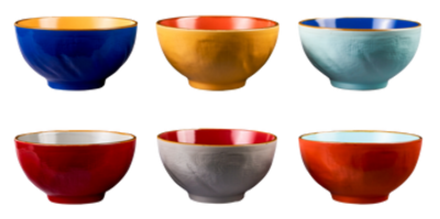 Kom - Ontbijtkom - Kommen set van 6 - Ø 14cm