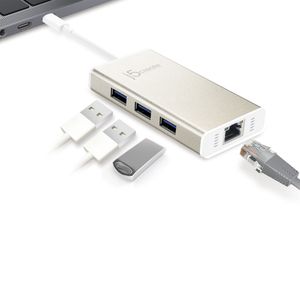 j5create USB-C® Multi-Adapter Gigabit Ethernet / USB™ 3.1 HUB