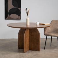 Eettafel Danae Bruin Acaciahout Rond Ø130cm - Giga Meubel