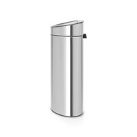 Brabantia Touch Bin afvalemmer 40 liter met kunststof binnenemmer - Matt Steel Fingerprint Proof - thumbnail