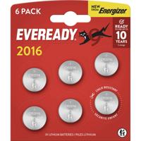 Eveready Knoopcel CR2016 3 V 6 stuk(s) E304439200