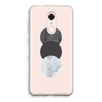 Marmeren cirkels: Xiaomi Redmi 5 Transparant Hoesje