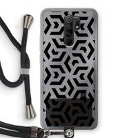 Crazy pattern: Xiaomi Redmi 9 Transparant Hoesje met koord