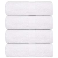 VidaXL Washandjes 4 stuks frogn wit 30x30 cm 100% katoen