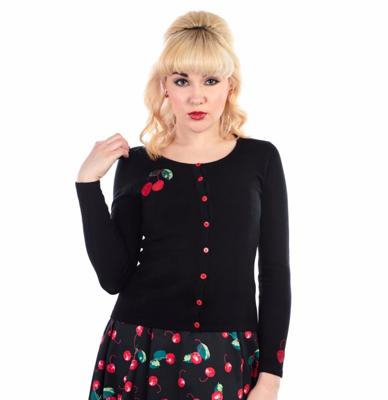 Jo 50s Cherry Cardigan-42 (NL)/ 16 (UK) | 50% korting Jo 50s Cherry Cardigan-42 (NL)/ 16 (UK) | 50% korting