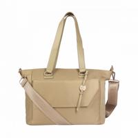 Laptoptas shopper dames 15.6 inch - beige - MŌSZ Denise Laptoptas shopper dames 15.6 inch - beige - MŌSZ Denise