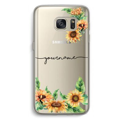 Zonnebloemen: Samsung Galaxy S7 Transparant Hoesje