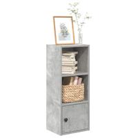 Boekenkast 31x24x77 cm bewerkt hout betongrijs