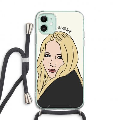 Mary Kate: iPhone 11 Transparant Hoesje met koord