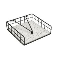 Servethouder Versa SPECKLE Staal Hout MDF 18 x 7 x 18 cm