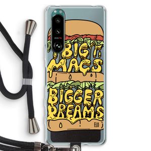 Big Macs Bigger Dreams: Sony Xperia 5 III Transparant Hoesje met koord