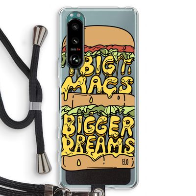 Big Macs Bigger Dreams: Sony Xperia 5 III Transparant Hoesje met koord