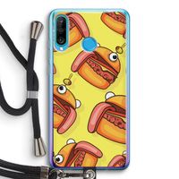 Hamburger: Huawei P30 Lite Transparant Hoesje met koord