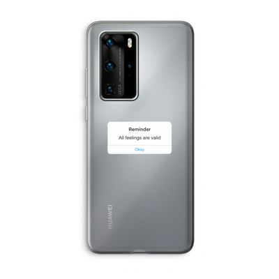 Reminder: Huawei P40 Pro Transparant Hoesje