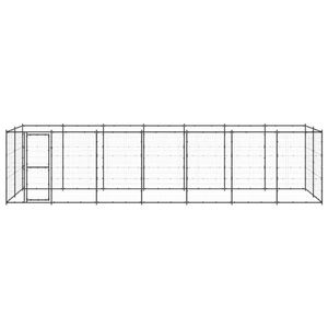 The Living Store Hondenkennel - Draadgaas - 770 x 220 x 180 cm - Zwart