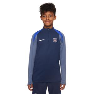 Nike Paris Saint-Germain Strike Trainingstrui 1/4-Zip 2025-2026 Kids Donkerblauw Blauw Wit