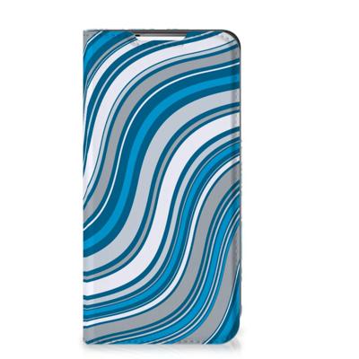 Samsung Galaxy S22 | Hoesje met Magneet | Waves Blue