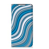 Samsung Galaxy S22 | Hoesje met Magneet | Waves Blue