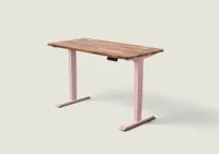 Desktronic HomePro bureau Zachtroze / Massief Walnoot / 140x70 cm Desktronic HomePro bureau Zachtroze / Massief Walnoot / 140x70 cm