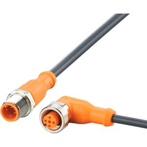 ifm Electronic EVC015 Verbindingskabel Aantal polen (sensoren): 4, 5 Stekker, recht, Bus, haaks 0.3 m 1 stuk(s)