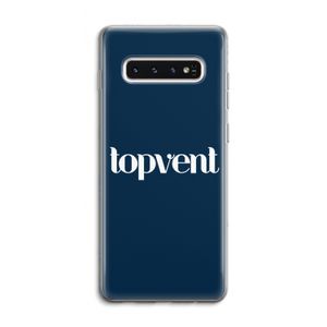 Topvent Navy: Samsung Galaxy S10 4G Transparant Hoesje