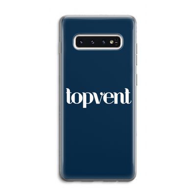 Topvent Navy: Samsung Galaxy S10 4G Transparant Hoesje