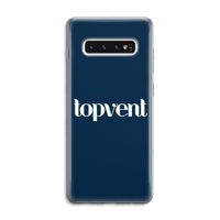 Topvent Navy: Samsung Galaxy S10 4G Transparant Hoesje