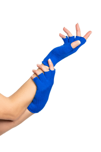 Vingerloze handschoenen blauw