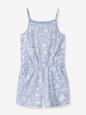 Combishort voor meisjes met print NAME IT chambrayblauw