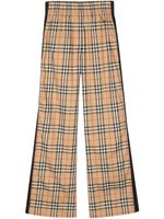 Burberry pantalon à carreaux - Marron