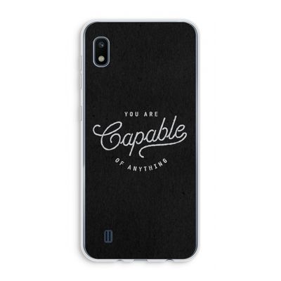 Capable: Samsung Galaxy A10 Transparant Hoesje