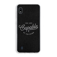 Capable: Samsung Galaxy A10 Transparant Hoesje