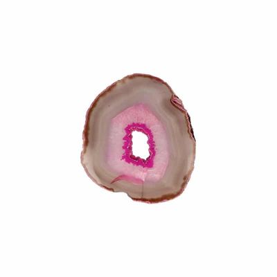 Roze Agaatschijf Gekleurd (Model 91)