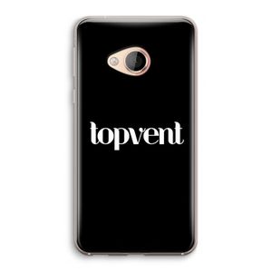 Topvent Zwart: HTC U Play Transparant Hoesje