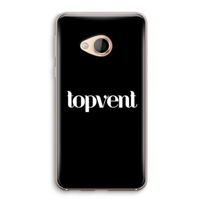 Topvent Zwart: HTC U Play Transparant Hoesje