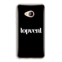 Topvent Zwart: HTC U Play Transparant Hoesje