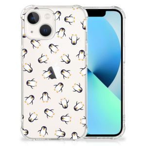 Doorzichtige Silicone Hoesje voor iPhone 13 Pinguïn