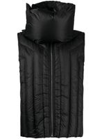 Rick Owens gilet matelassé à col montant - Noir - thumbnail