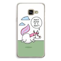Unicorn: Samsung A3 (2017) Transparant Hoesje